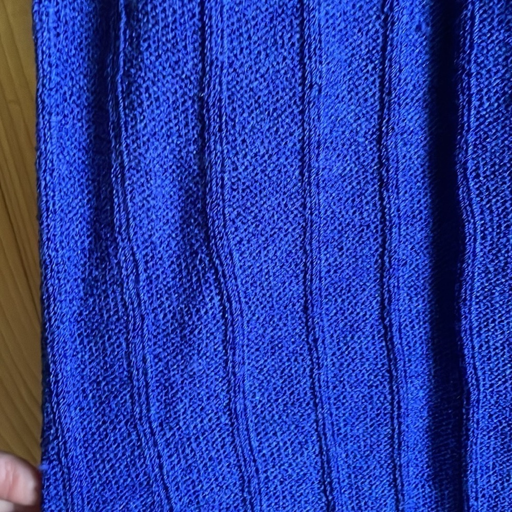 Christian Dior Vintage 70s Wool Blend Knit Sweater Skirt - Picture 3 of 7